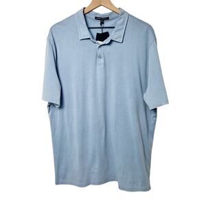 ROBERT BARAKETT MEN SHORT SLEEVE BLUE POLO SIZE XXL BRAND NEW 100% COTTON